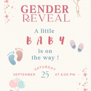 Gender Reveal Party Invitation