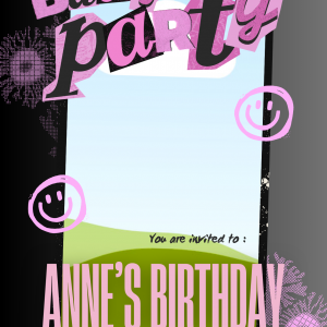 Photo Birthday Invitation Template