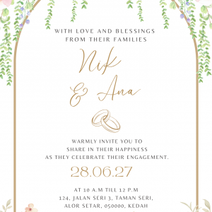 Classic Engagement Card