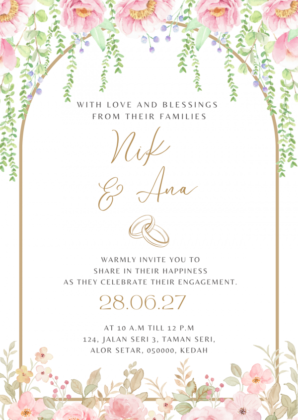 Classic Engagement Card