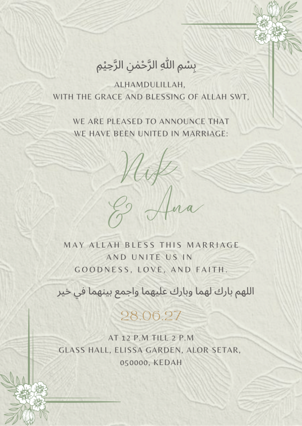 Elegant Marriage Announcement - Image 2