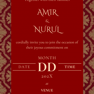 Traditional Malay Wedding Template