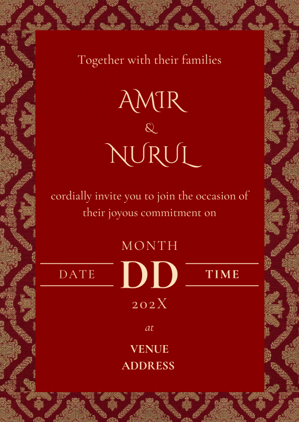 Traditional Malay Wedding Template